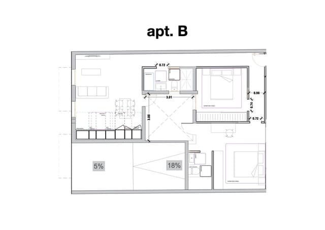 2 soveværelse Lejlighed til salg i El Tablero, San Bartolomé de Tirajana - € 295.000 (Ref: 9406207)