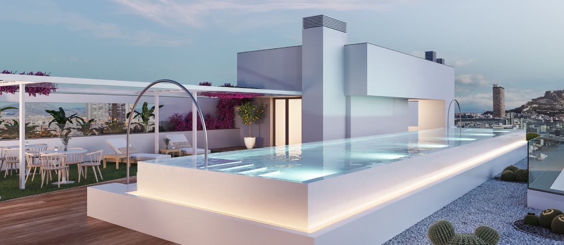 4 soverom Leilighet til salgs i Alicante by med svømmebasseng garasje - € 424 600 (Ref: 8433402)