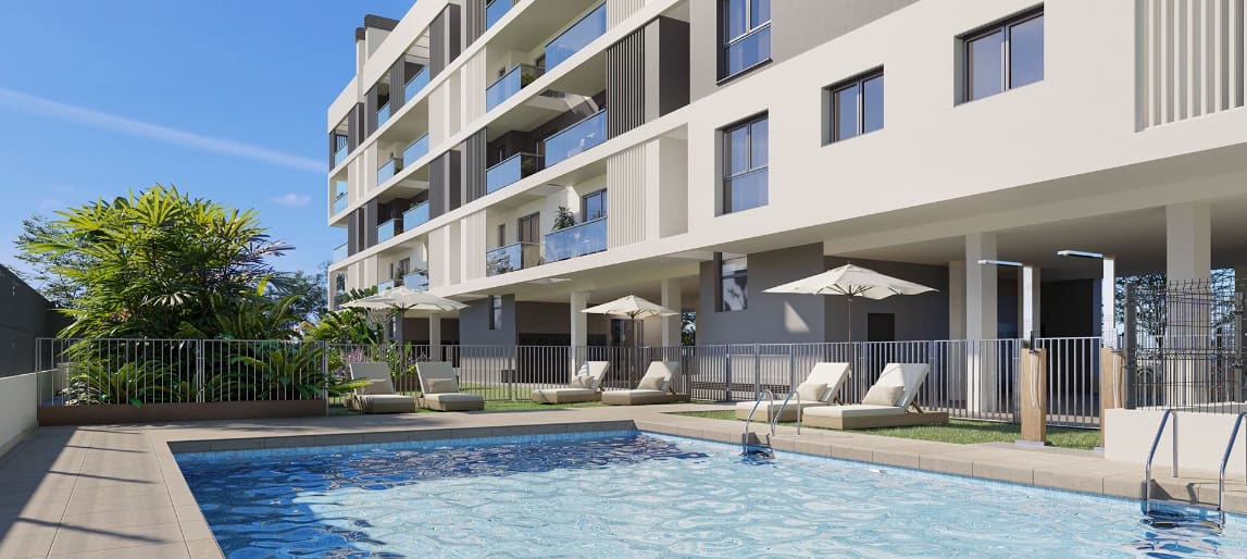 2 soverom Leilighet til salgs i Alicante by med svømmebasseng garasje - € 315 000 (Ref: 8437613)