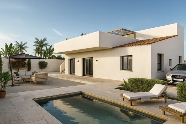 Chalet de 3 habitaciones en Llanos de los Olleres, Albox en venta con piscina garaje - 233.000 € (Ref: 9265682)