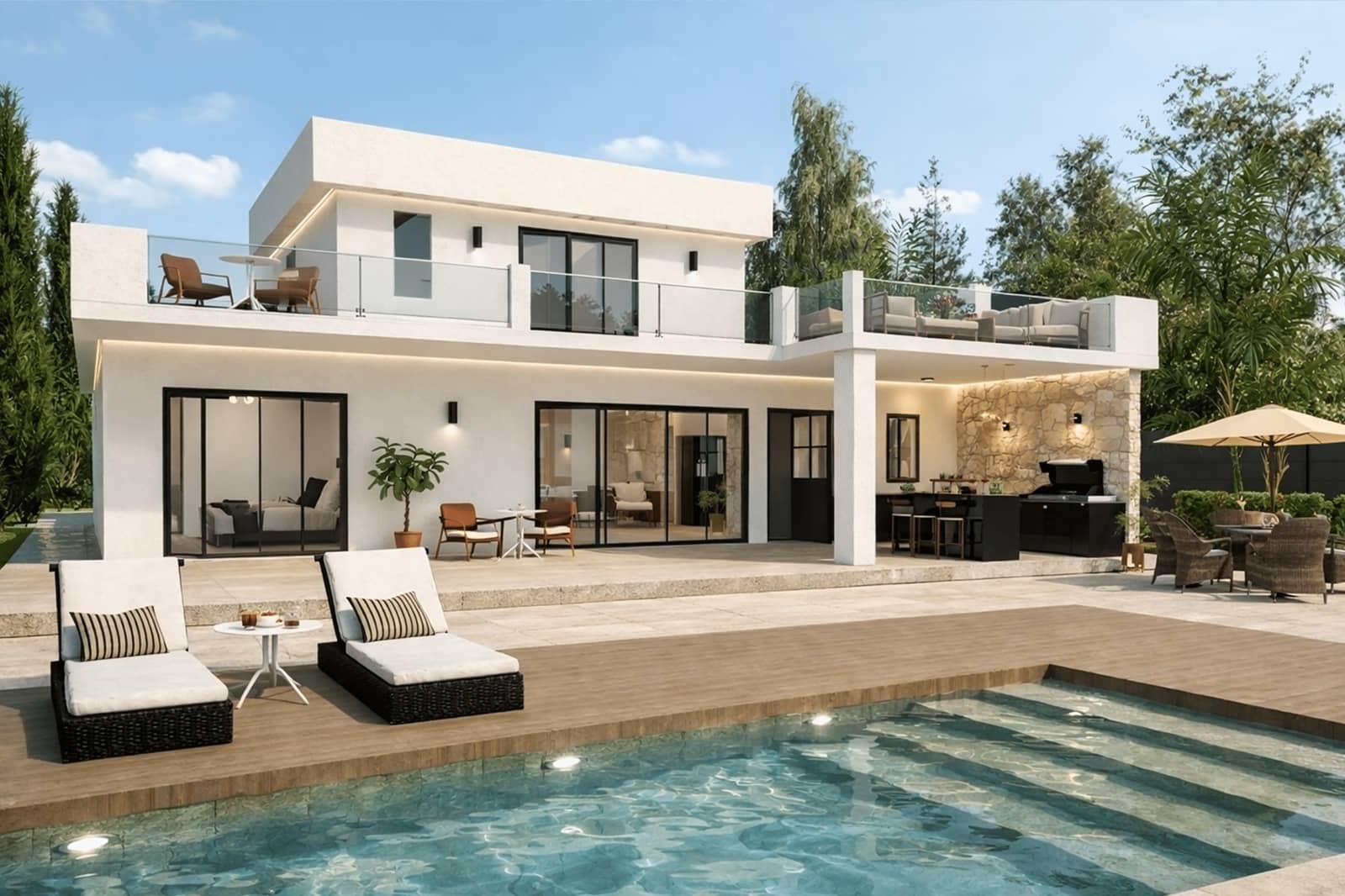 4 sypialnia Willa na sprzedaż w Javea / Xabia z basenem garażem - 1 100 000 € (Ref: 9503789)