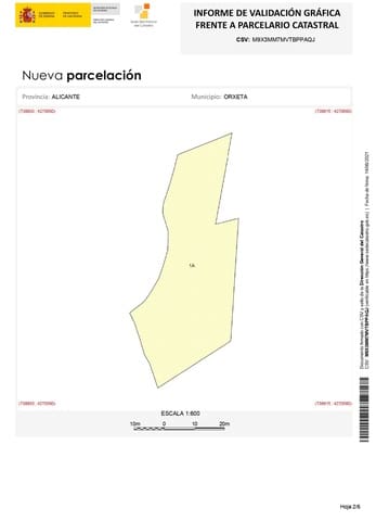 Building Plot for sale in Orxeta - € 130,000 (Ref: 7900547)