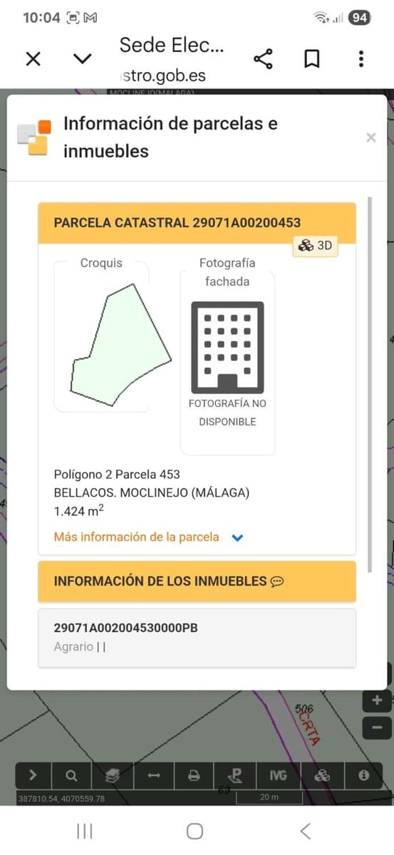 Terrain à Bâtir à vendre à Moclinejo - 45 000 € (Ref: 10033421)