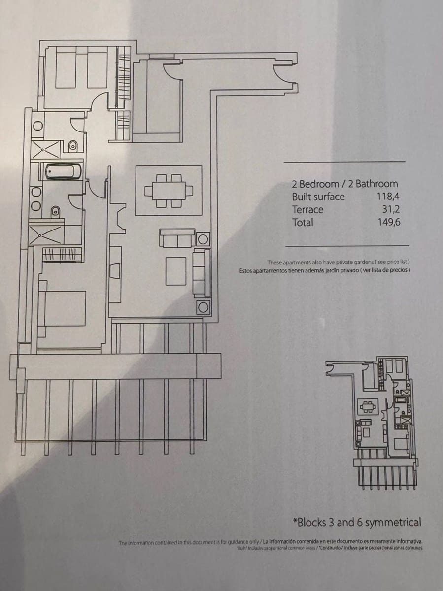 2 makuuhuone Huoneisto myytävänä paikassa Los Flamingos mukana uima-altaan 
autotalli - 890 000 € (Ref: 10070341)