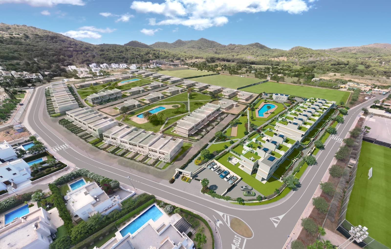 3 slaapkamer Appartement te koop in La Manga Club met zwembad garage - € 400.000 (Ref: 10048212)