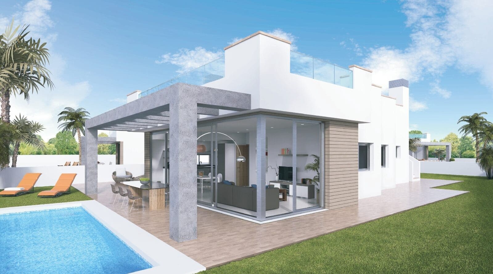 3 sypialnia Willa na sprzedaż w La Manga del Mar Menor z basenem garażem - 690 000 € (Ref: 10185950)