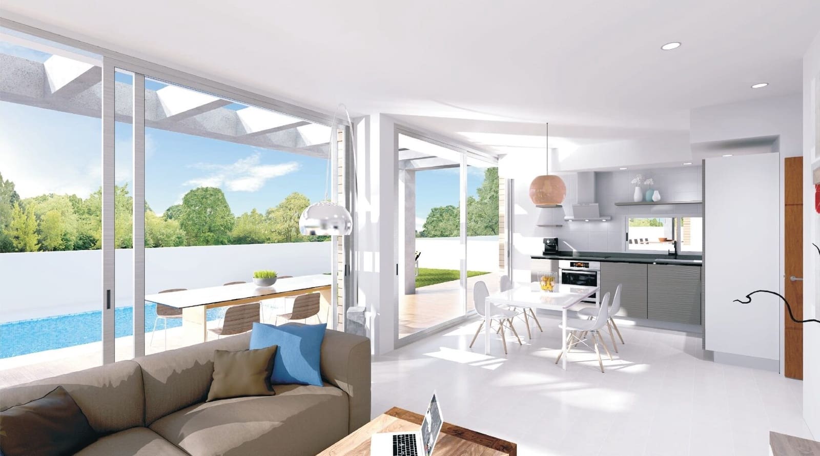 3 sypialnia Willa na sprzedaż w La Manga del Mar Menor z basenem garażem - 690 000 € (Ref: 10185950)