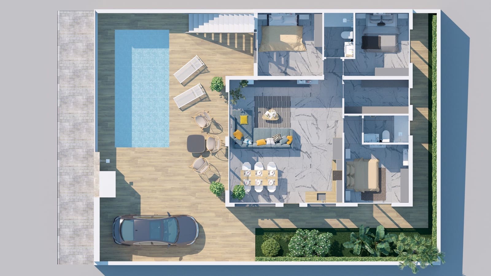 3 bedroom Villa for sale in Ciudad Quesada with pool garage - € 449,500 (Ref: 6885080)