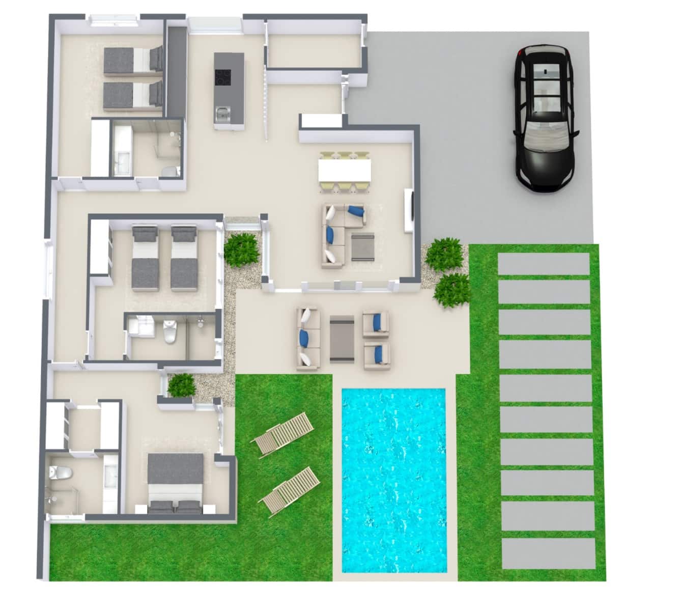 3 soveværelse Villa til salg i Corvera med swimmingpool - € 488.000 (Ref: 7613646)