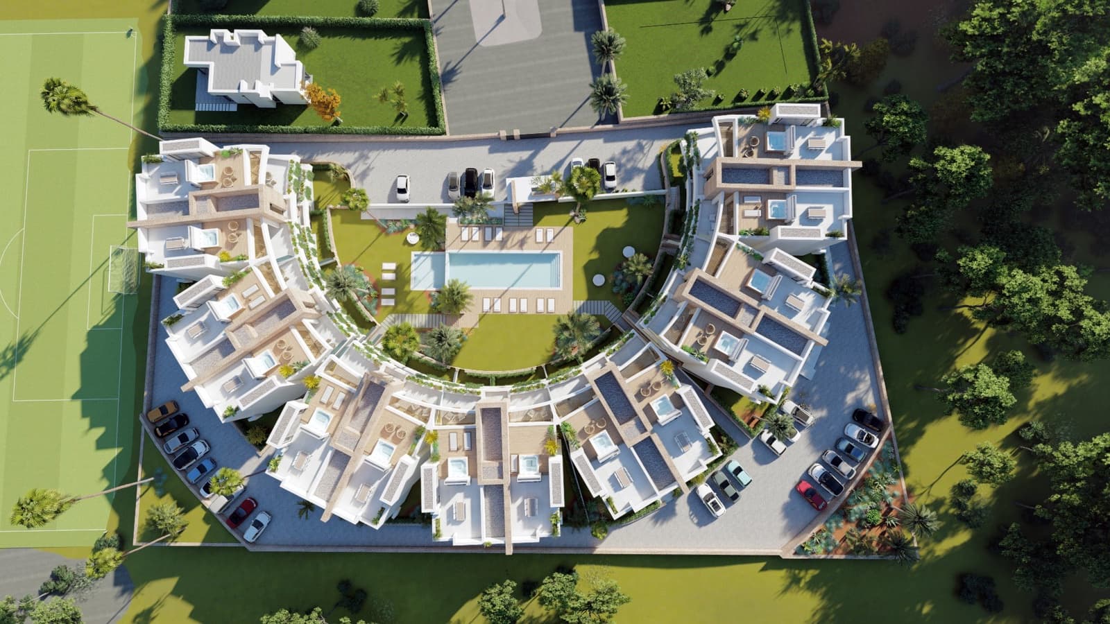 3 sypialnia Apartament na sprzedaż w La Manga Club z basenem - 500 000 € (Ref: 7846780)