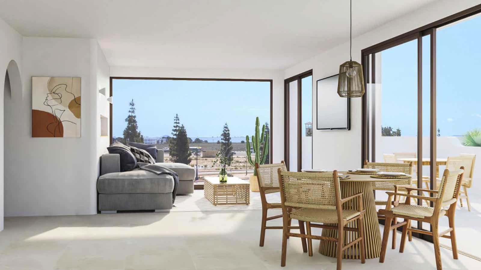 2 slaapkamer Penthouse te koop in Los Alcazares met zwembad - € 339.000 (Ref: 8406047)