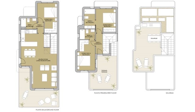 3 quarto Moradia para venda em Pinar de Campoverde, Pilar de la Horadada com piscina - 499 000 € (Ref: 8697110)