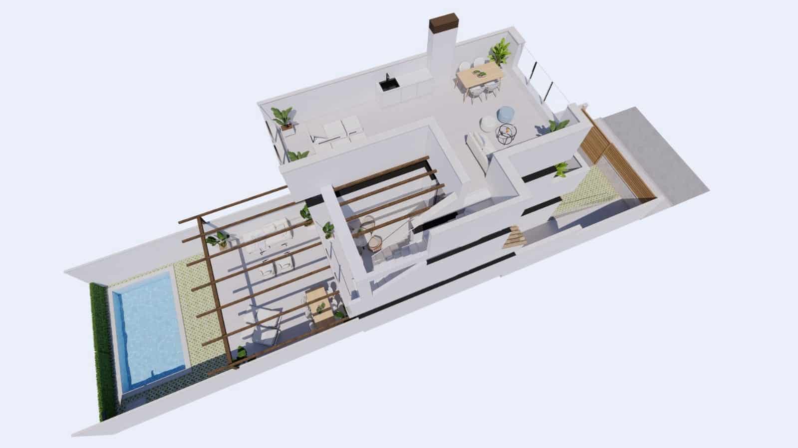 3 soveværelse Villa til salg i Los Alcazares med swimmingpool garage - € 357.000 (Ref: 9340110)