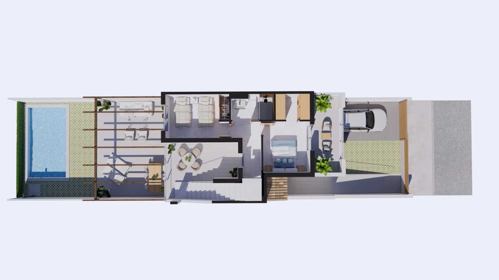 3 soveværelse Villa til salg i Los Alcazares med swimmingpool garage - € 357.000 (Ref: 9340110)