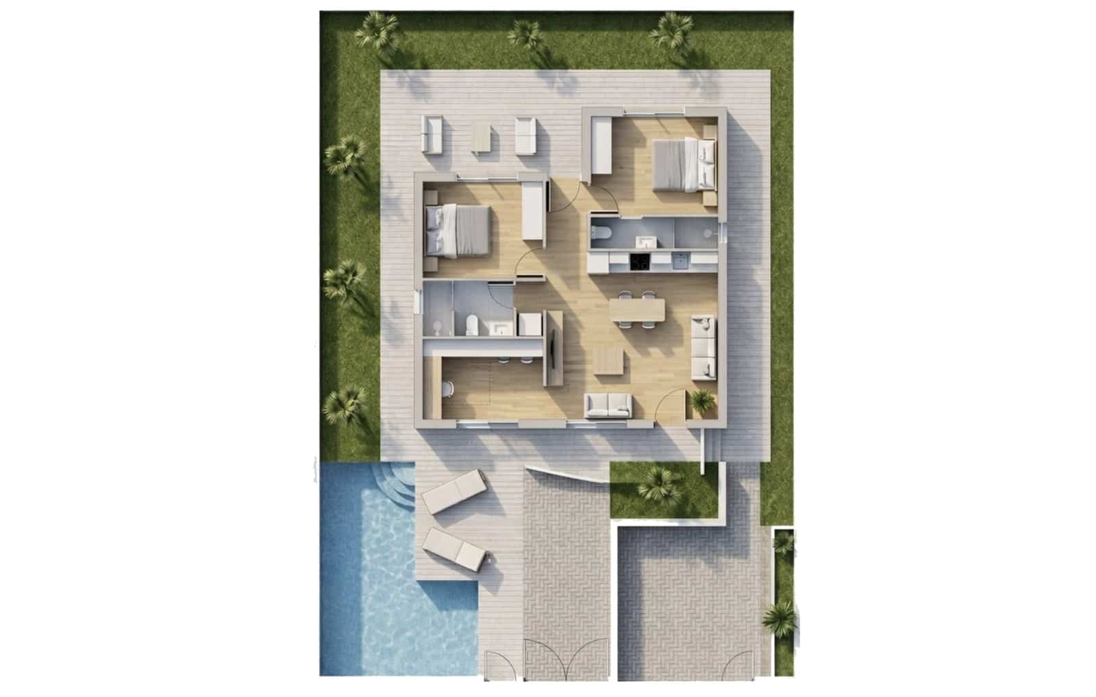 3 bedroom Apartment for sale in Pilar de la Horadada with pool - € 369,900 (Ref: 9709082)