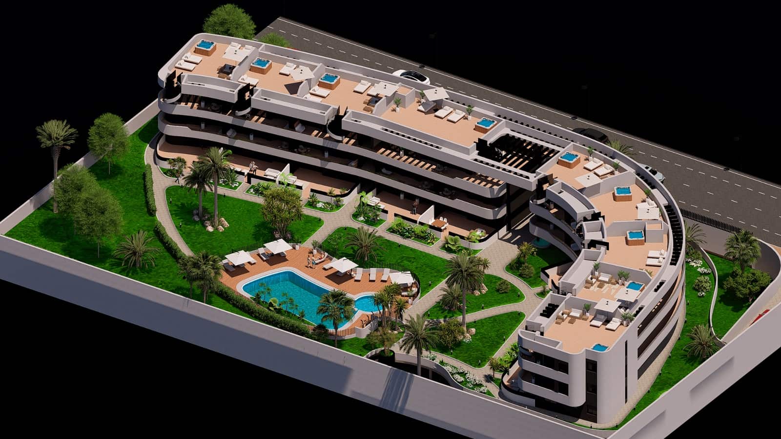 2 slaapkamer Penthouse te koop in Los Alcazares met zwembad garage - € 359.900 (Ref: 9720833)