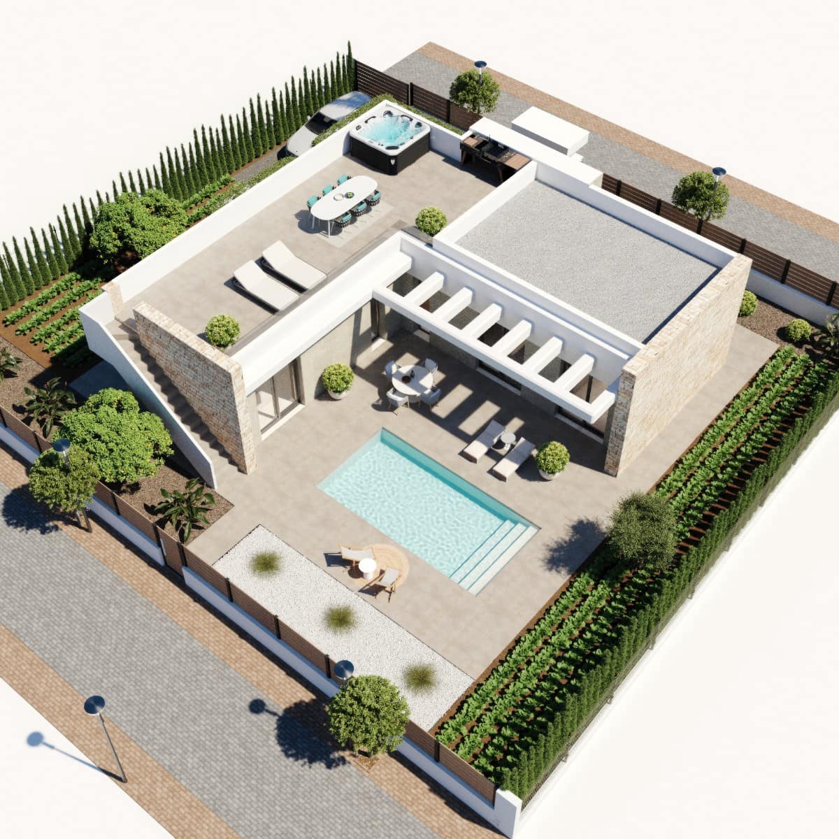 3 sypialnia Willa na sprzedaż w Hacienda del Alamo z basenem - 369 900 € (Ref: 9798159)