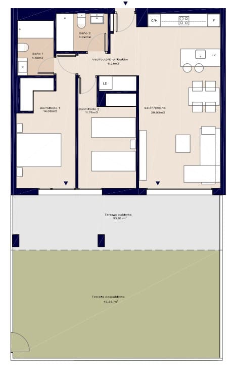 2 slaapkamer Strandappartement te koop in Denia - € 492.000 (Ref: 9484299)