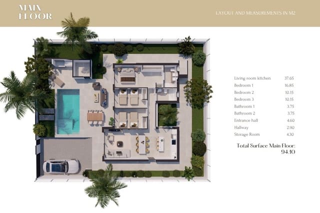 3 sovrum Villa till salu i Polop - 520 000 € (Ref: 9484438)