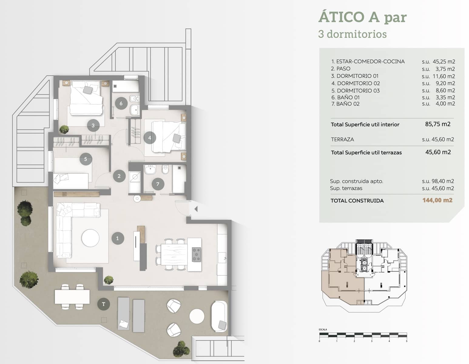 Apartamento de 3 habitaciones en Calpe / Calp en venta con garaje - 493.000 € (Ref: 9484584)