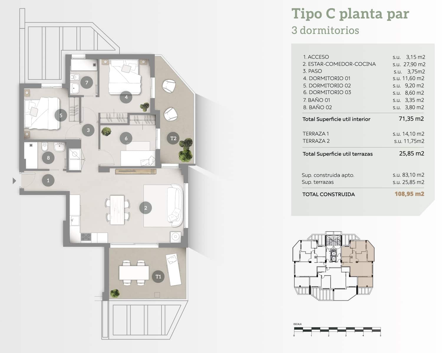 Apartamento Playa de 2 habitaciones en Calpe / Calp en venta con garaje - 450.000 € (Ref: 9484585)