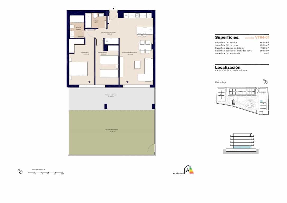 2 slaapkamer Appartement te koop in Denia met garage - € 398.000 (Ref: 9484719)
