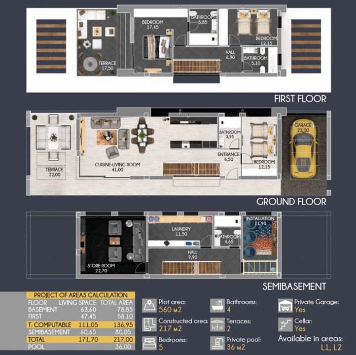 5 slaapkamer Villa te koop in Finestrat - € 795.000 (Ref: 9484813)