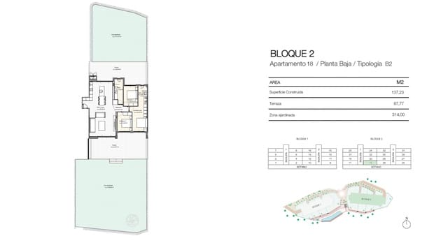 3 soverom Leilighet til salgs i Las Colinas Golf, Orihuela med garasje - € 645 000 (Ref: 9484881)