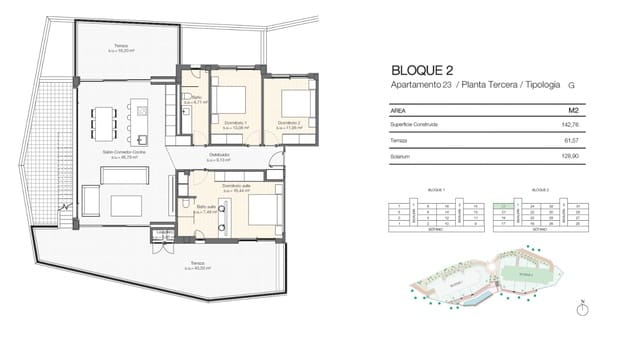 3 soverom Leilighet til salgs i Las Colinas Golf, Orihuela med garasje - € 955 000 (Ref: 9484882)