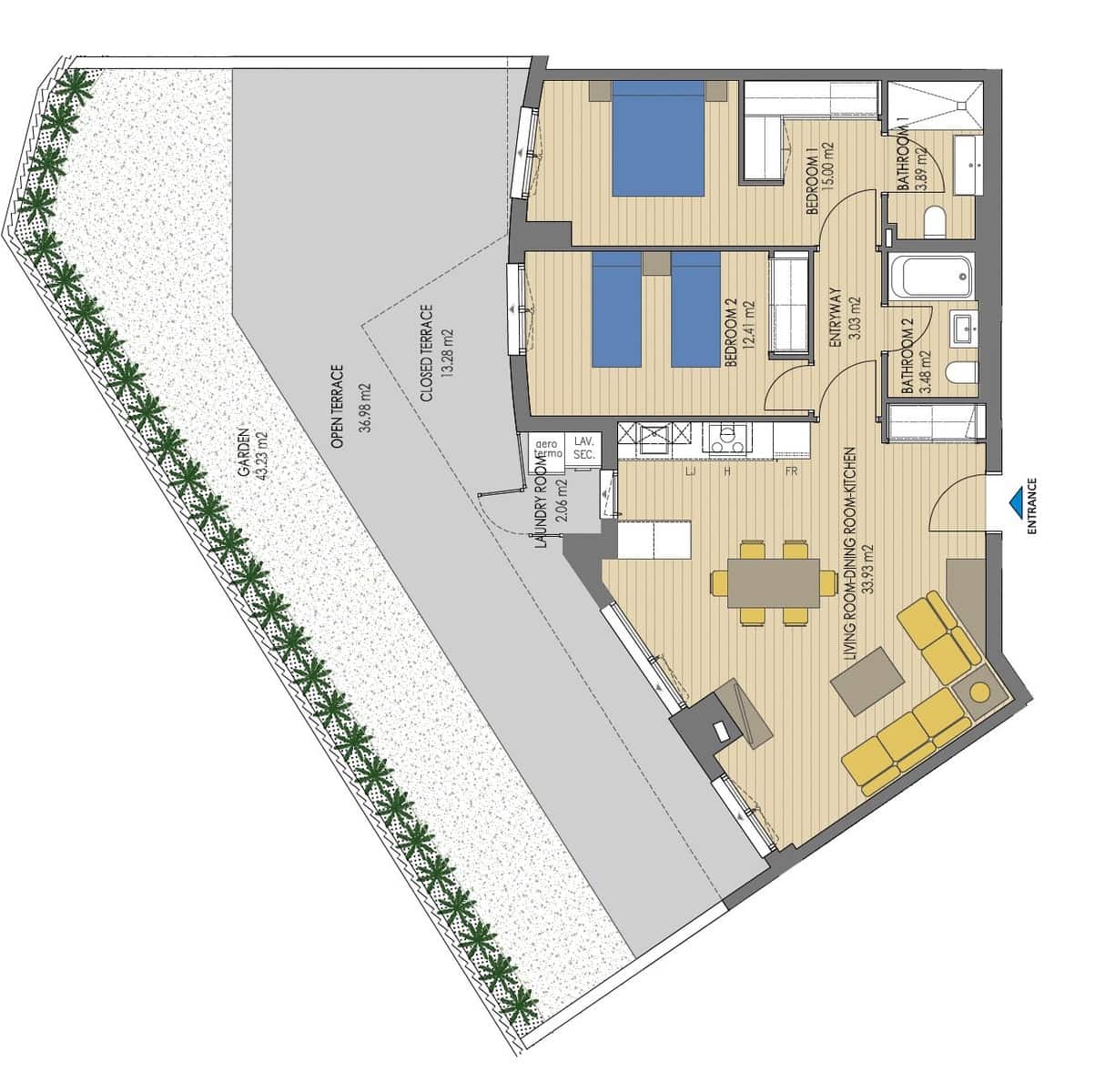 2 slaapkamer Strandappartement te koop in Javea / Xabia met garage - € 551.000 (Ref: 9516366)