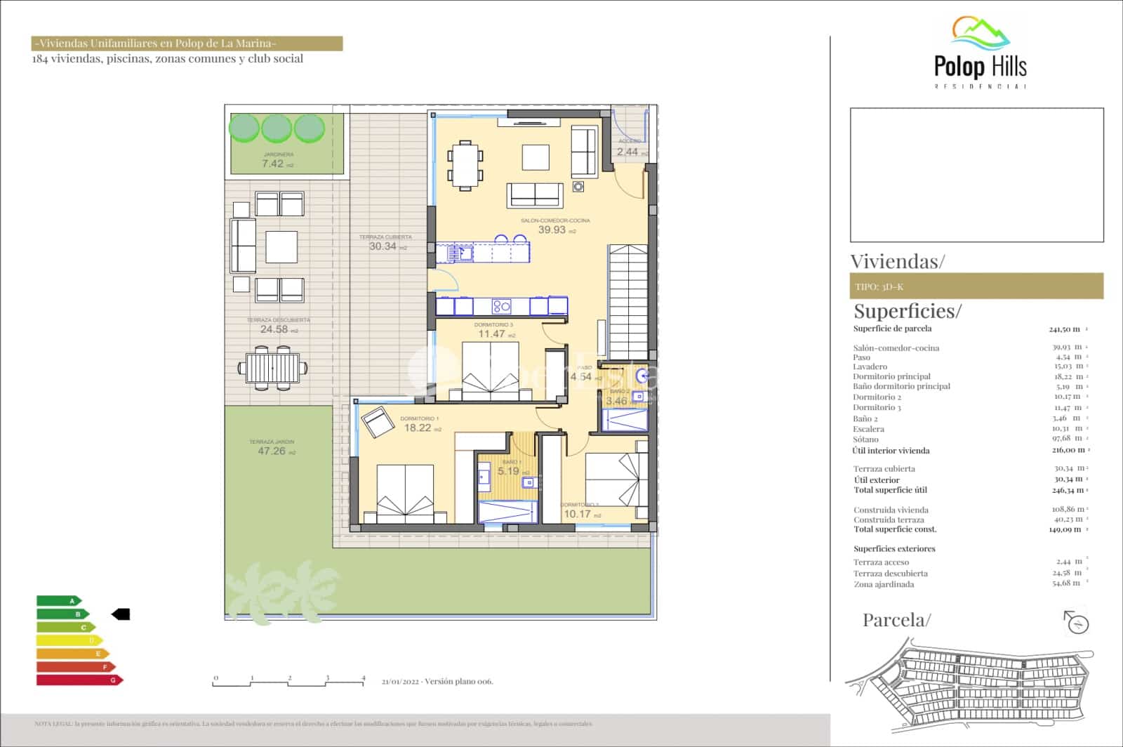 3 bedroom Villa for sale in Polop with pool garage - € 470,000 (Ref: 6872574)