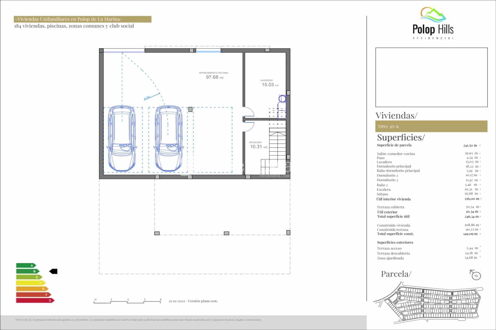 3 bedroom Villa for sale in Polop with pool garage - € 470,000 (Ref: 6872574)