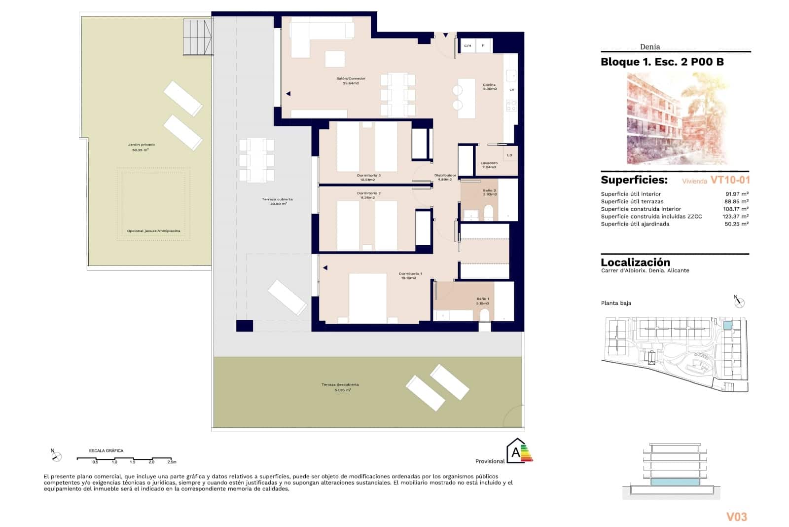 3 Zimmer Apartment zu verkaufen in Denia mit Pool Garage - 490.000 € (Ref: 9115205)
