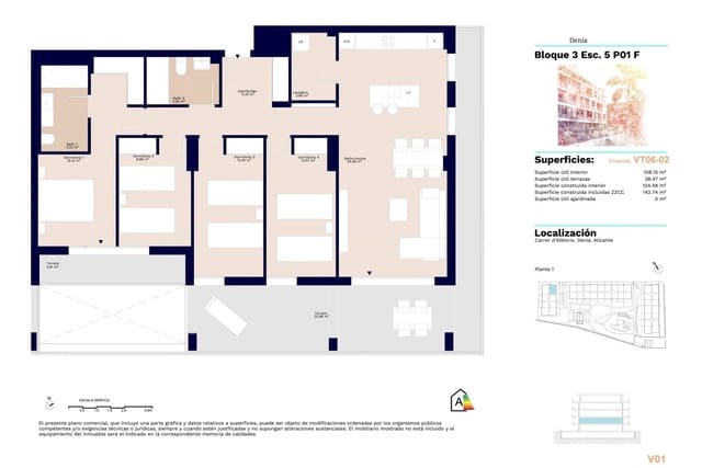 3 bedroom Apartment for sale in Dénia with pool garage - € 490,000 (Ref: 9115205)