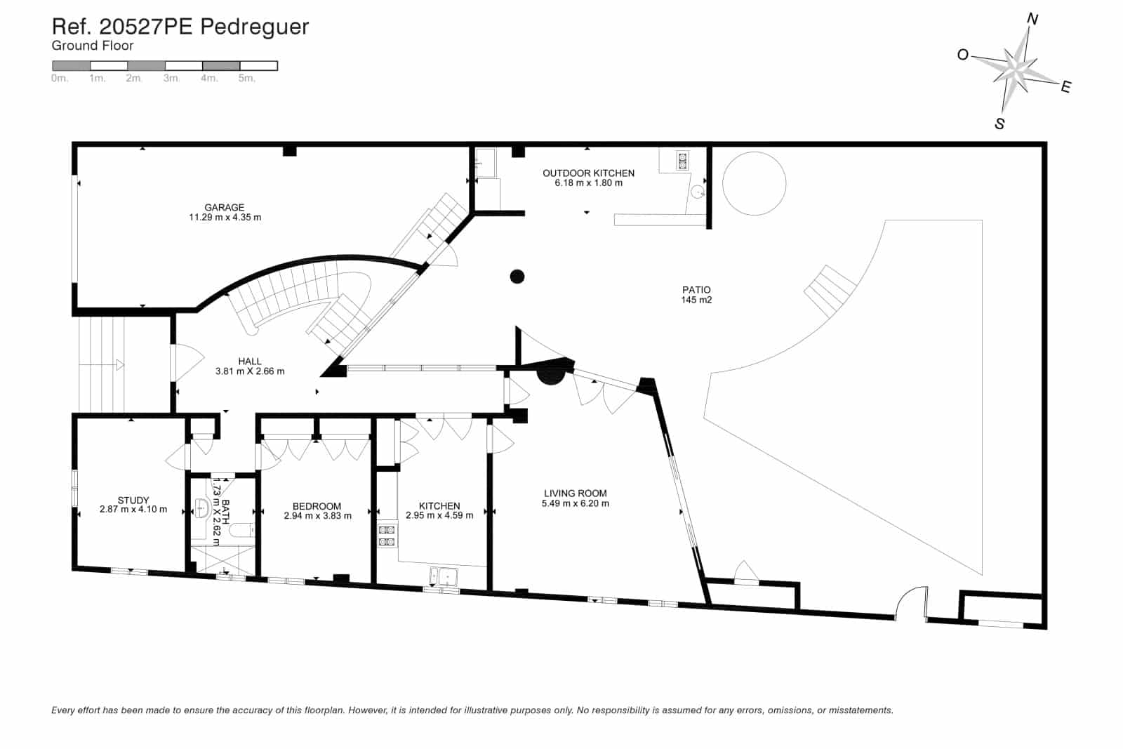 5 makuuhuone Omakotitalo myytävänä paikassa Pedreguer mukana 
autotalli - 450 000 € (Ref: 9665564)