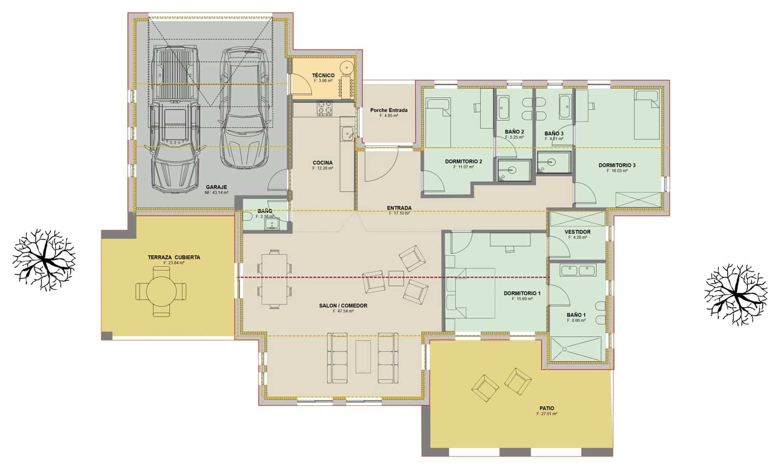 3 makuuhuone Bungalow myytävänä paikassa Ibiza kaupunki - 564 300 € (Ref: 9488536)