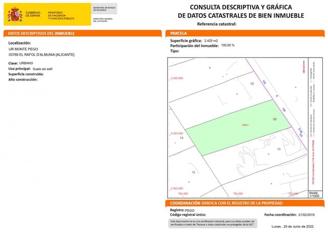 Tomt till salu i Dénia - 280 000 € (Ref: 6931342)