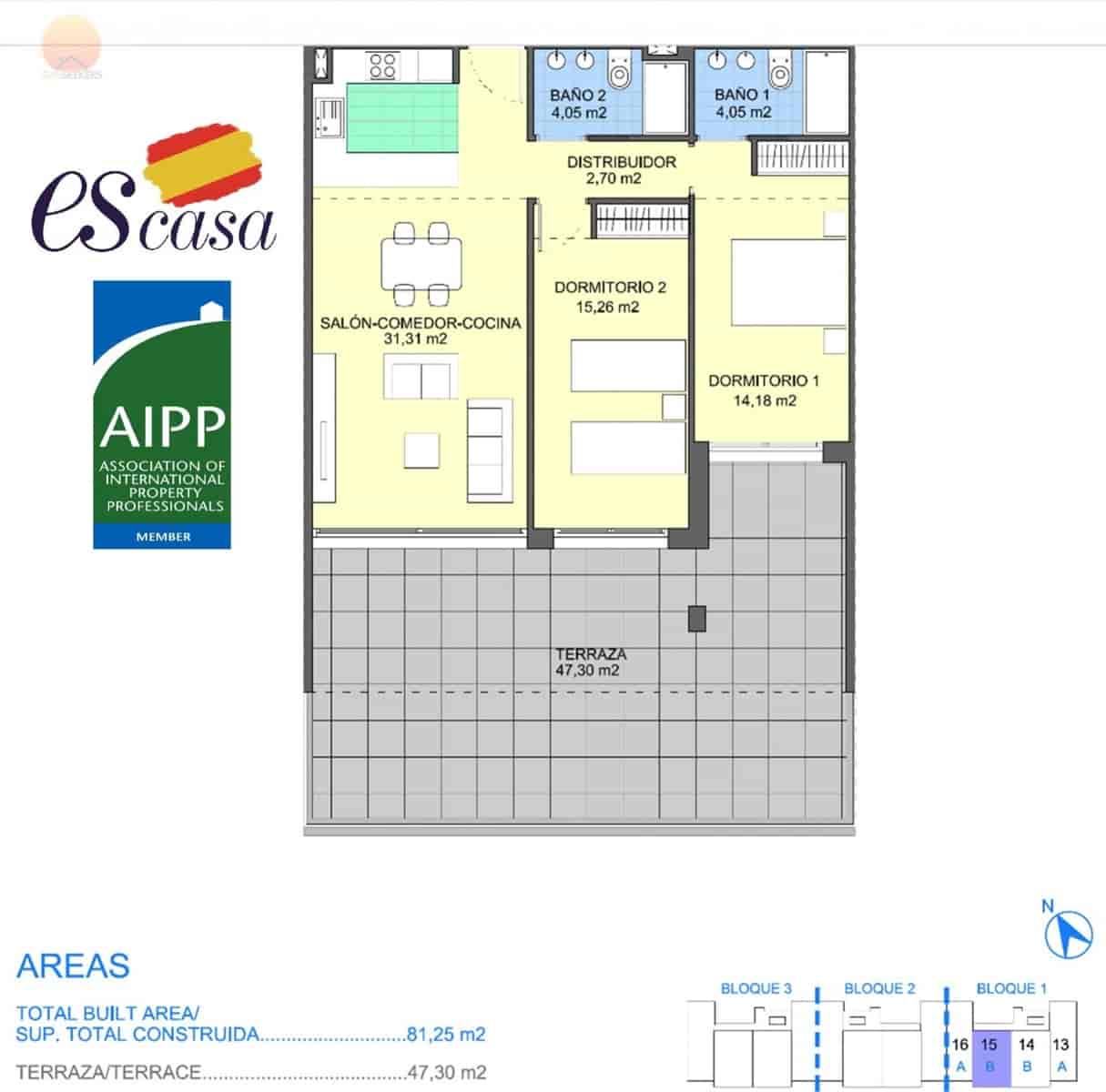 2 bedroom Apartment for sale in Villamartin with pool - € 203,000 (Ref: 5559947)