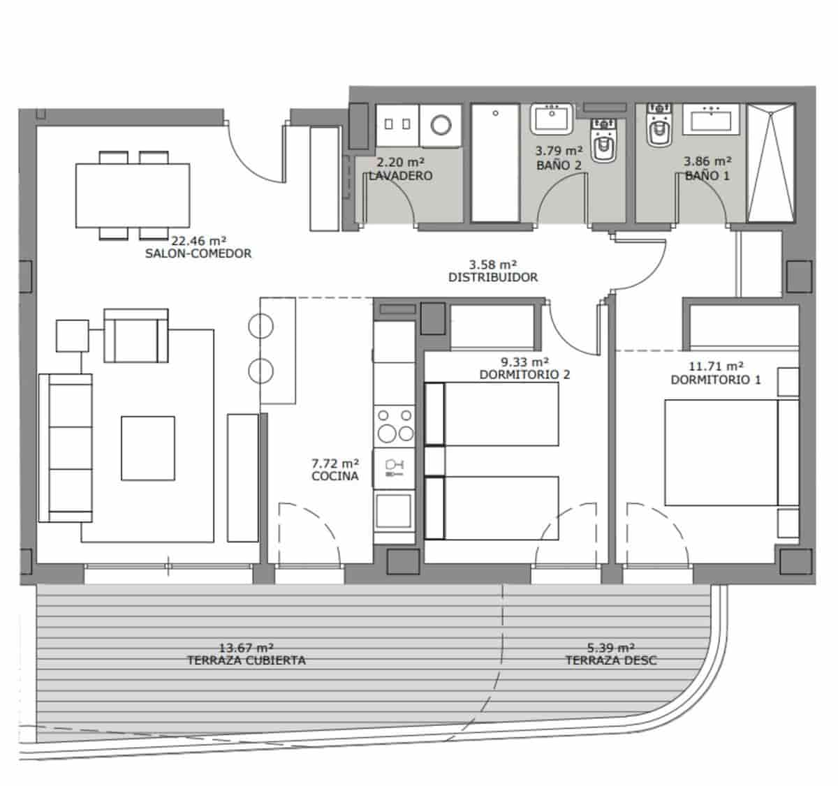 2 bedroom Apartment for sale in Fuengirola - € 369,950 (Ref: 7811704)
