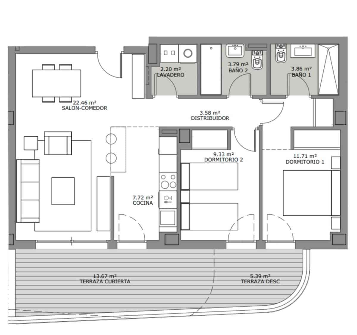 2 bedroom Apartment for sale in Fuengirola - € 369,950 (Ref: 7811704)