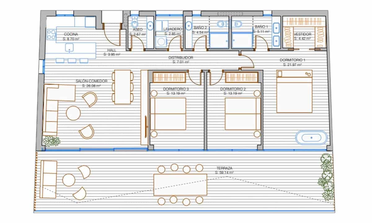 3 sypialnia Penthouse na sprzedaż w La Capellania - 1 190 000 € (Ref: 8338977)