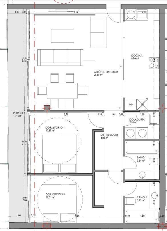 2 Zimmer Penthouse zu verkaufen in Inca mit Pool Garage - 449.000 € (Ref: 9814359)
