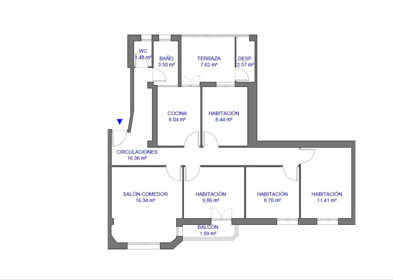 4 sovrum Lägenhet till salu i Pamplona - 380 000 € (Ref: 10003556)