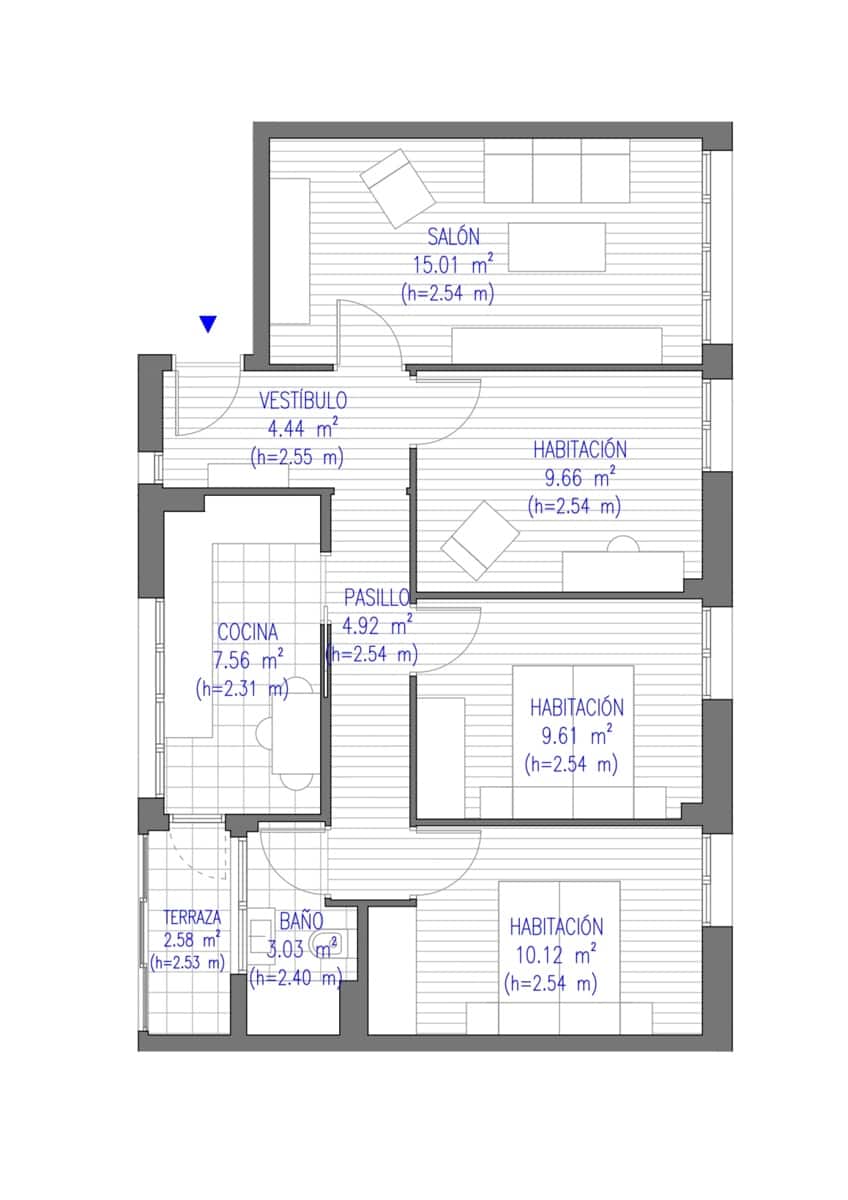 3 camera da letto Appartamento in vendita in Baranain - 272.000 € (Rif: 10088976)