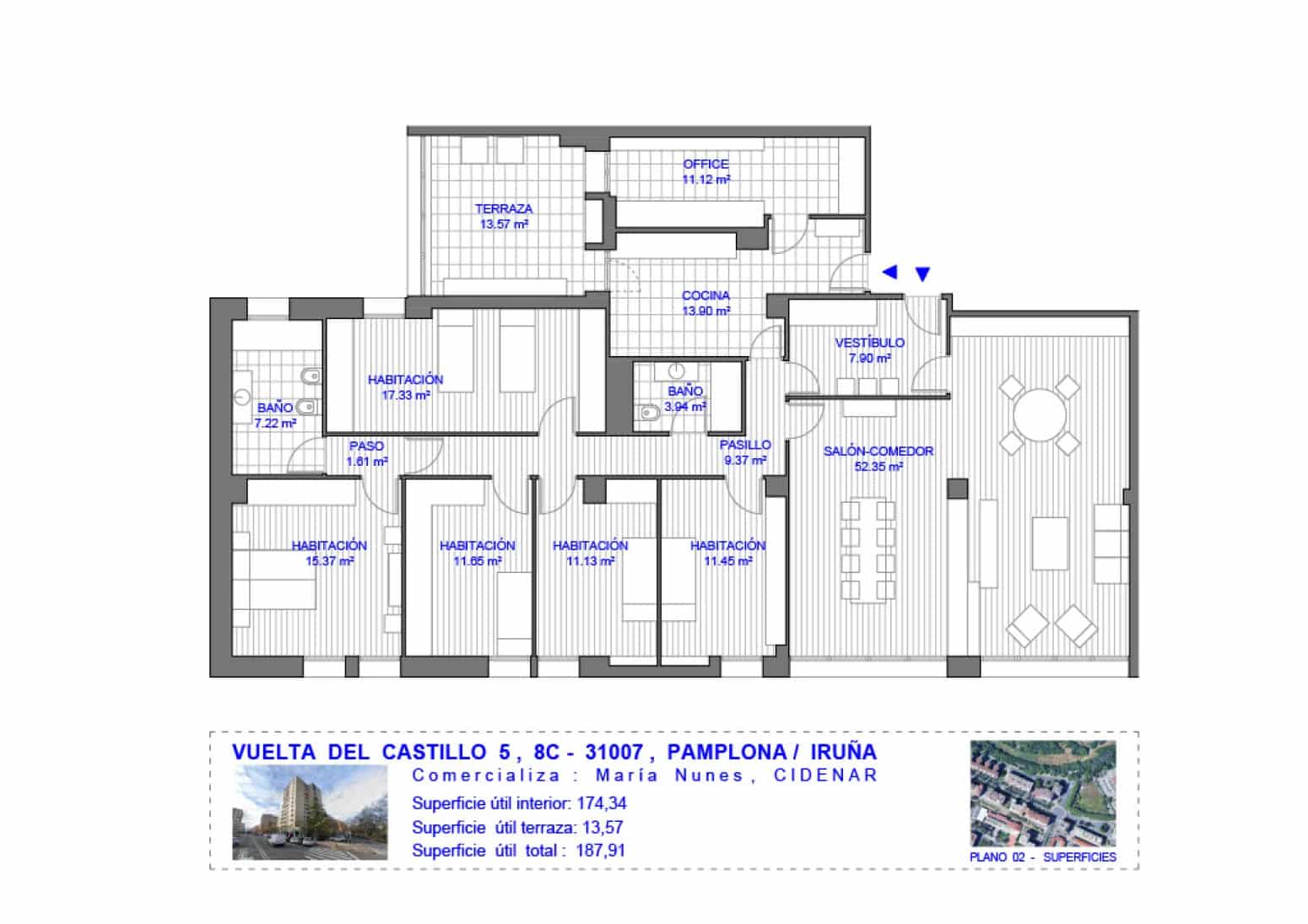5 bedroom Flat for sale in Pamplona / Iruna with garage - € 576,000 (Ref: 10164722)