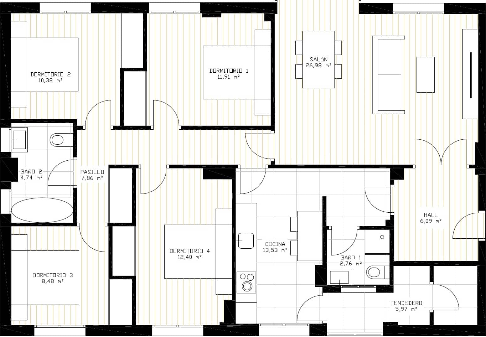 4 bedroom Flat for sale in Pamplona / Iruna with garage - € 384,000 (Ref: 9142701)
