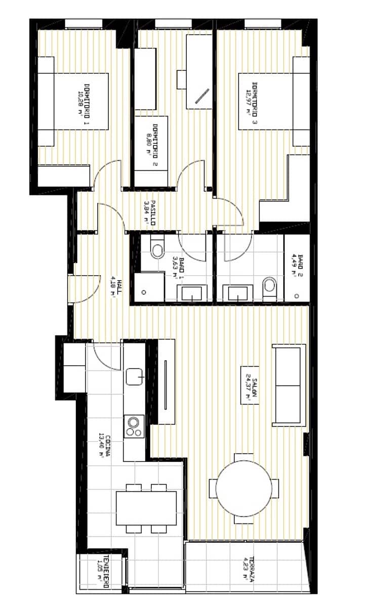 3 camera da letto Appartamento in vendita in Egues con garage - 273.101 € (Rif: 9518587)