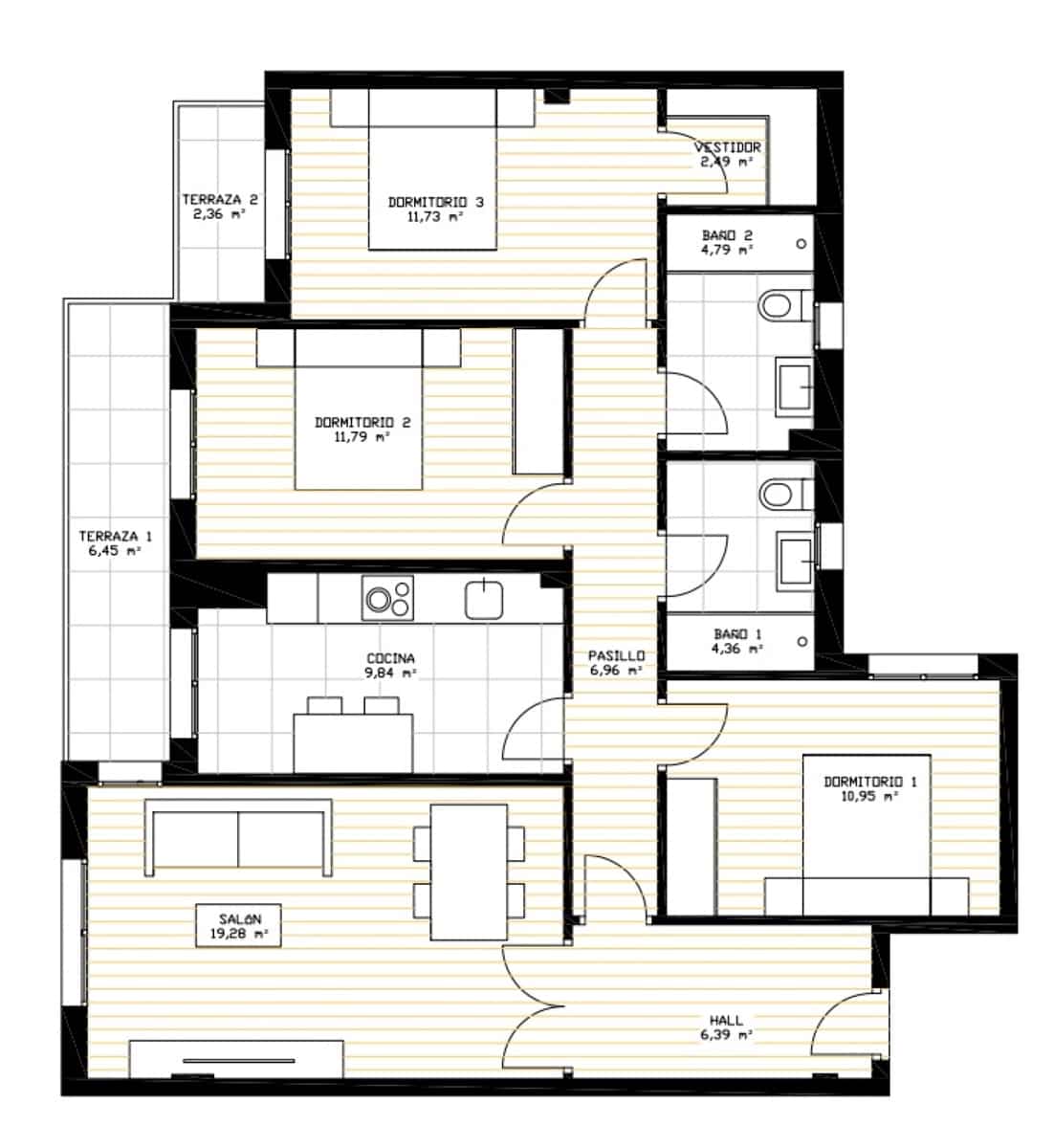3 soverom Leilighet til salgs i Pamplona med garasje - € 399 900 (Ref: 9607624)