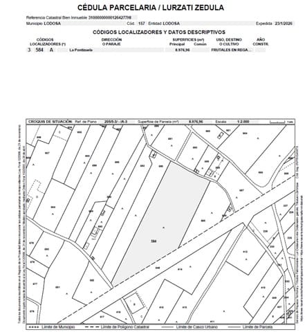 Building Plot for sale in Lodosa - € 78,000 (Ref: 9839026)