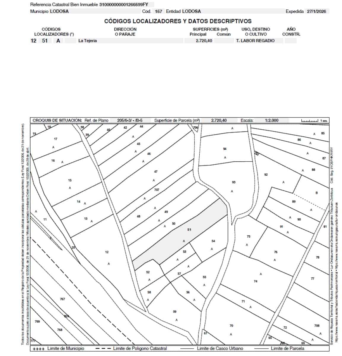 Building Plot for sale in Lodosa - € 10,000 (Ref: 9839028)